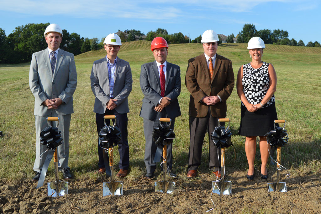 Core Bank breaks ground on new headquarters on Thursday, July 20, 2017.