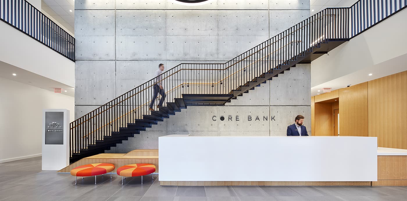 Core Bank staircase