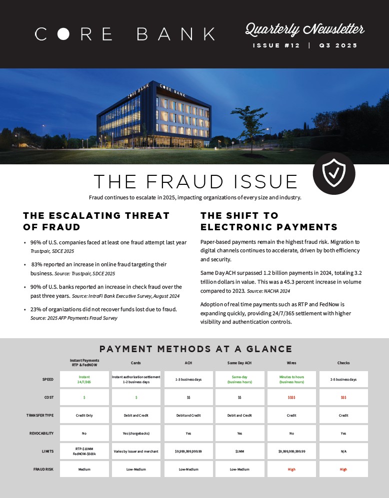Q3 2025 newsletter First Page