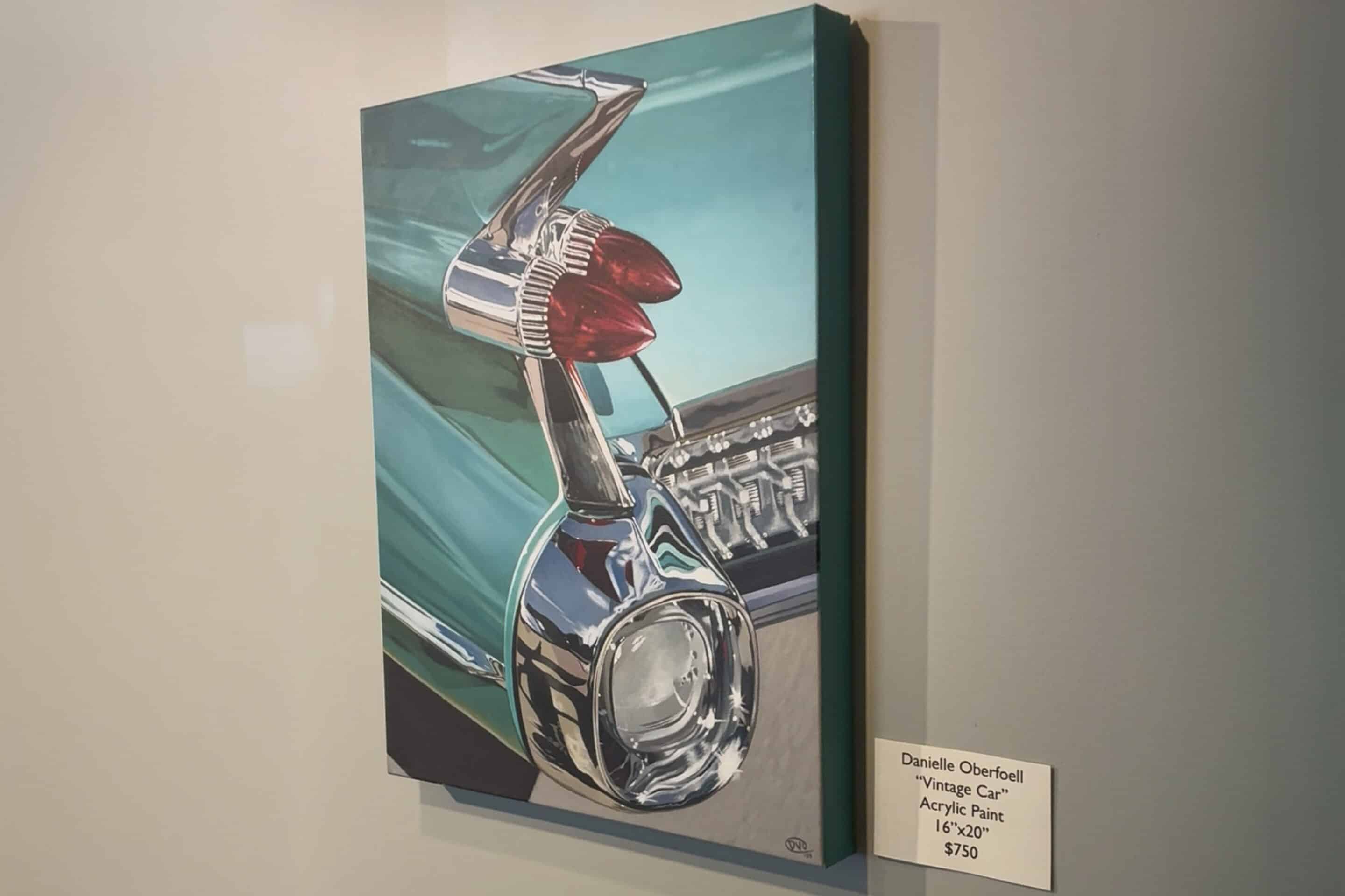 Local artwork displayed inside Cedar Creek Coffee & Art
